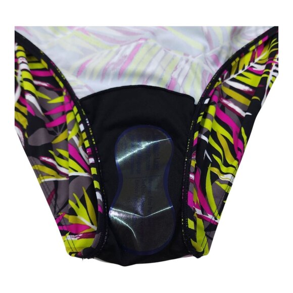 D&Co Beach Tropical Print Swim Dress Slimming With Built-In Bra Size 14 - Picture 9 of 16